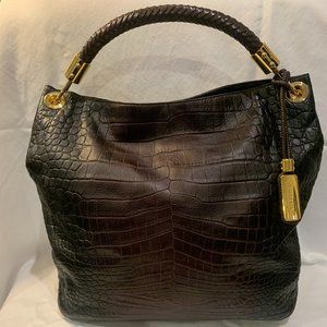 Michael Kors Large Crocodile Satchel Bag